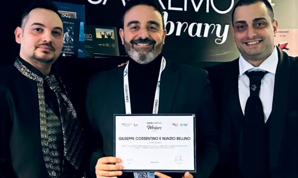 Casa Sanremo Writers: Giuseppe Cossentino e Nunzio Bellino protagonisti della prestigiosa vetrina letteraria nazionale durante il Festival
