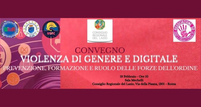 Convegno su violenza di genere e digitale presso il Consiglio Regionale del Lazio